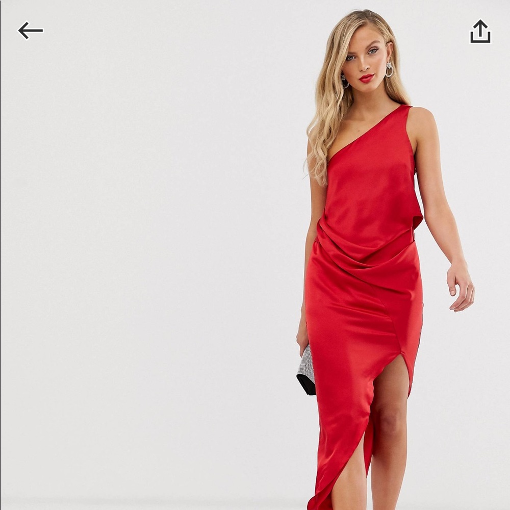 BRAND NEW Silky red dress